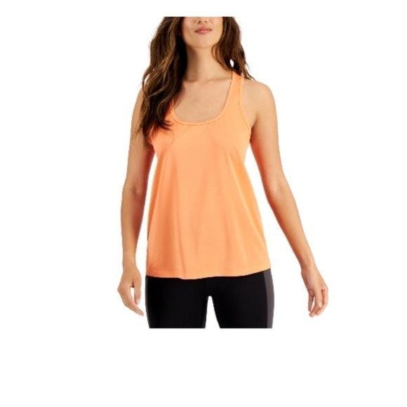 ID Ideology Women's Textured Racerback Tank Top, peach echo - Picture 1 of 5